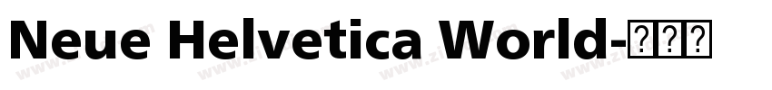Neue Helvetica World字体转换